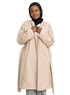 Latte RD - Ribbed L - Feather Jacket - Khotwh